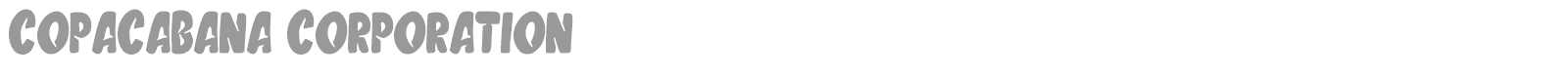 Copacabana Corporation font preview